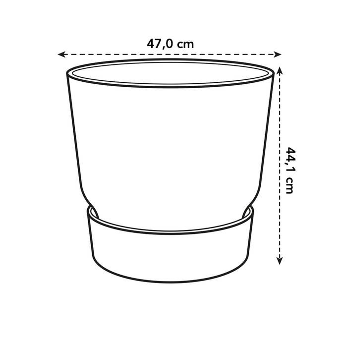 greenville round 47cm living concrete